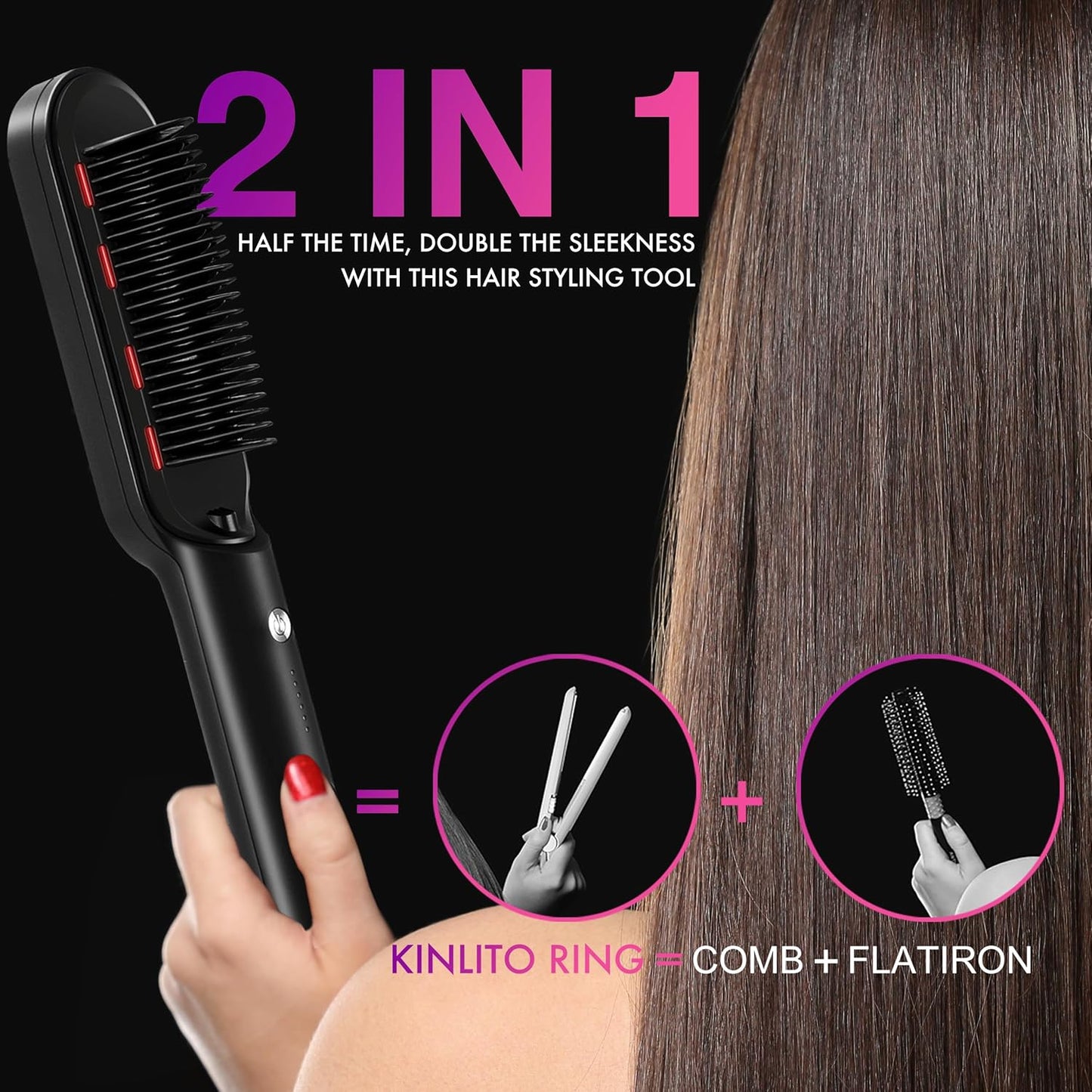 Hair Straightener Brush - TameLuxe