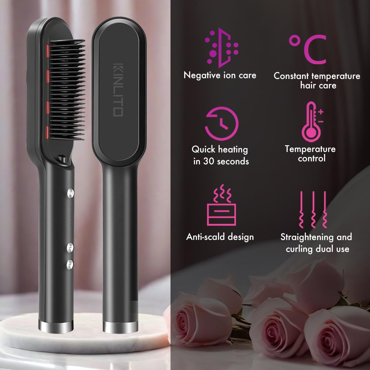 Hair Straightener Brush - TameLuxe