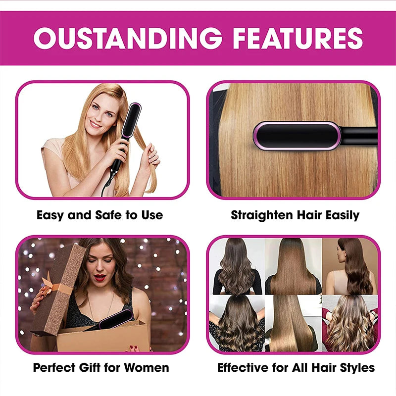 Hair Straightener Brush - TameLuxe