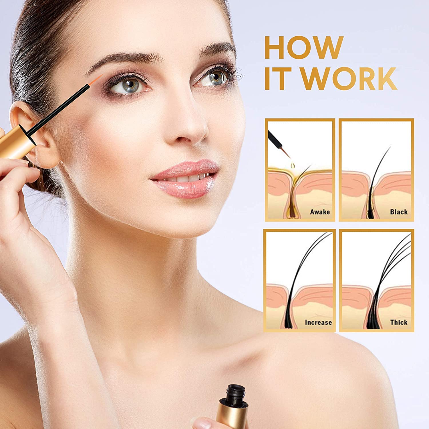 Eyelash Eyebrow Growth Serum - LightsBetter