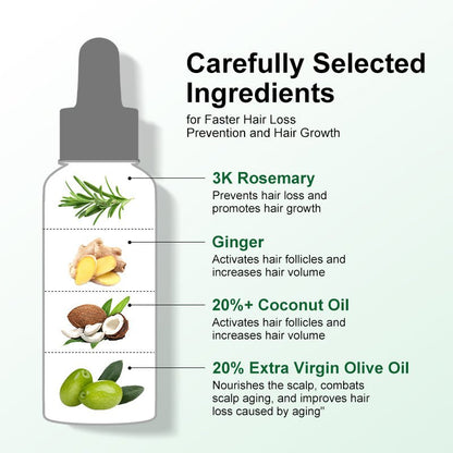 Hair Growth Rosemary Oil - LightsBetter